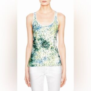 The Limited Sequined Paillette Tank-  NWT Size M